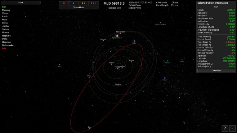 Keplerian Space Discovery screenshot