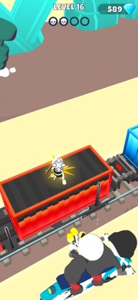 Train Chase 3D Image