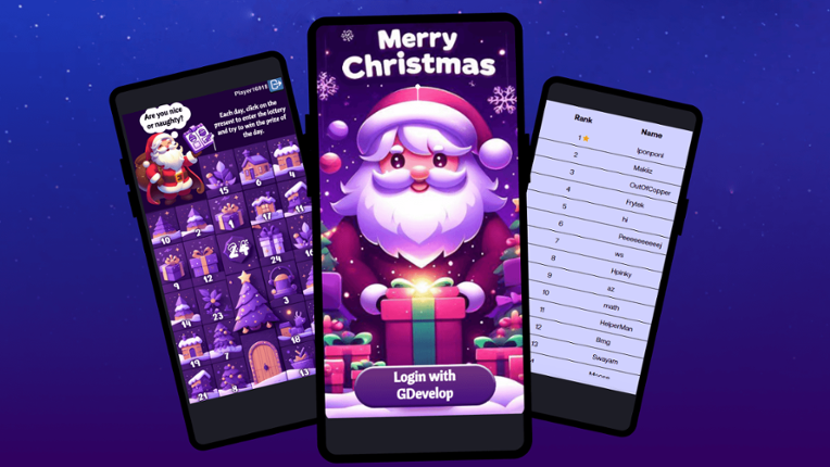 Advent calendar (GDevelop template) Image
