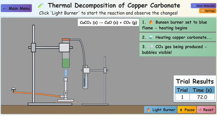 Classroom Resource: Key Stage 3 Chemical reactions Image