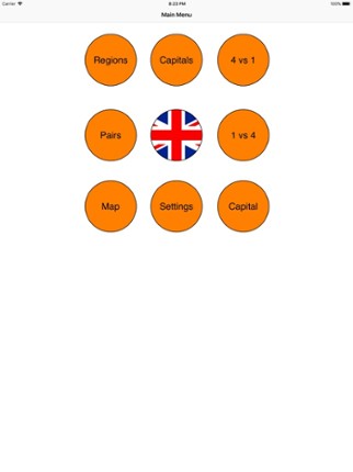 France Regions and Capitals screenshot