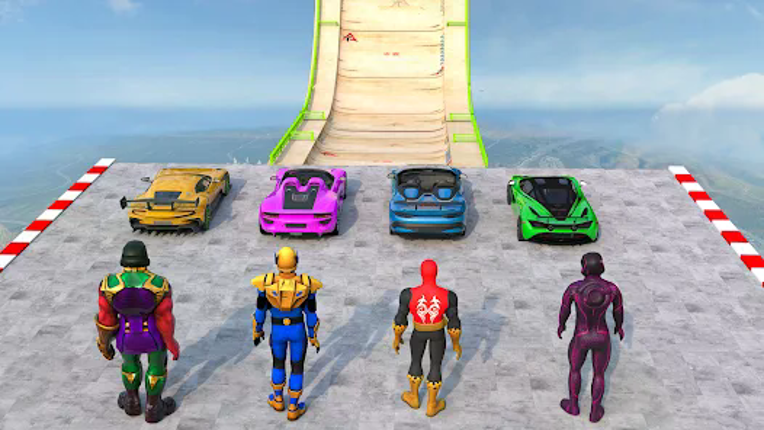 Superhero Car Stunt Mega Ramps screenshot