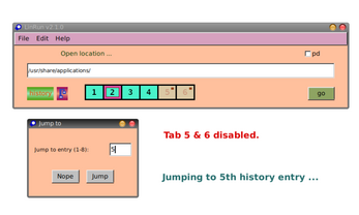 LinRun - The path locating program Image