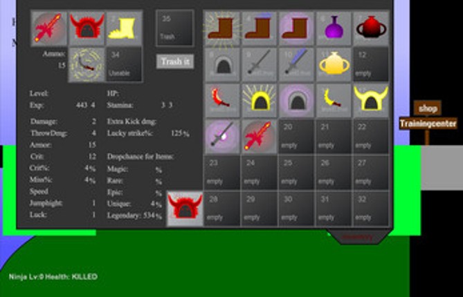 Ninjaguy flash 0.027b screenshot