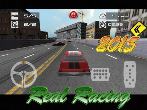 Real Racing Highway Drift Point Zone Driving Simulator 3D Image