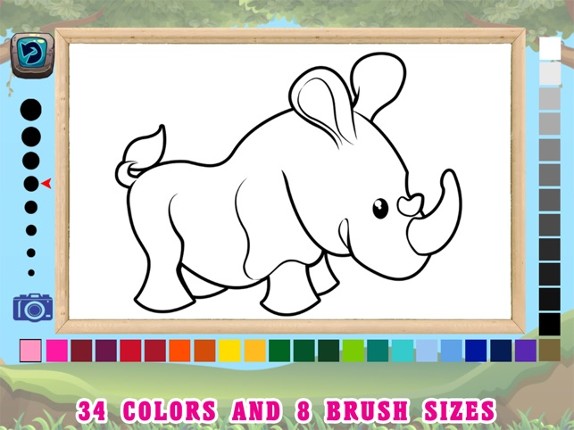 Animals Coloring Book HD - First Grade Word Games screenshot