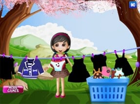 Arya Washing Clothes Kids Game Image