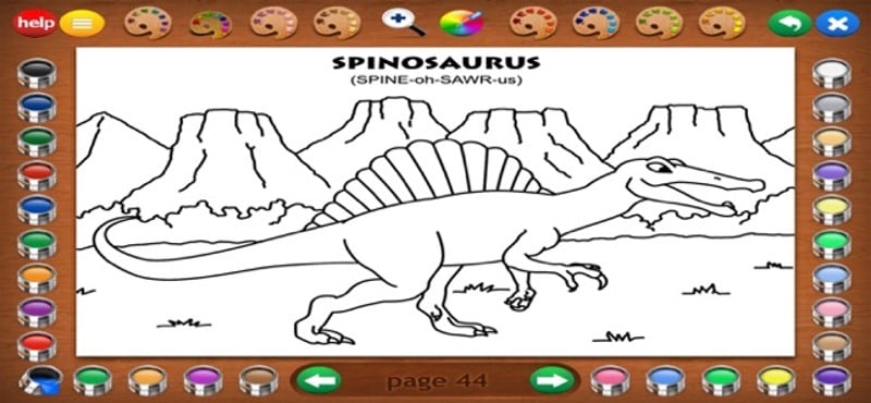 Coloring Book 2: Dinosaurs screenshot