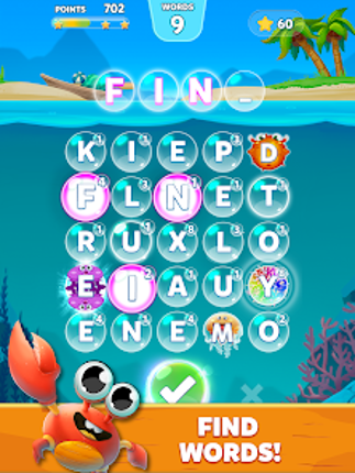 Bubble Words Word Games Puzzle screenshot
