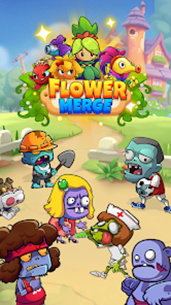 Flower Merge: Zombie Attack screenshot
