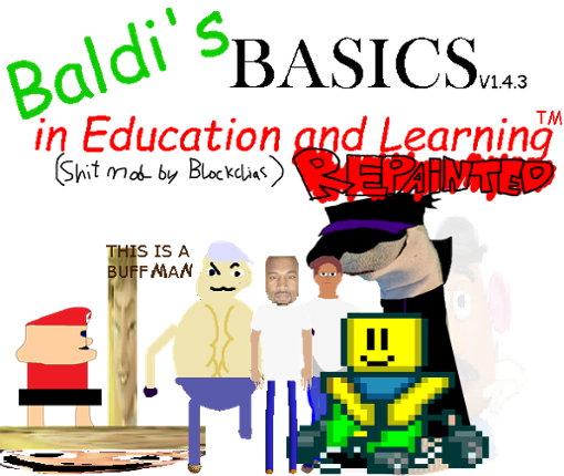 Baldi's Basic's in education and learning REPAINTED Game Cover