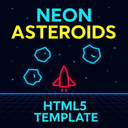 Neon Asteroids – HTML5 Shooter Template (Rebrand & Resell) Image