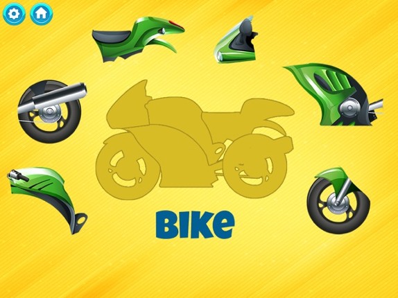 Vehicle Jigsaw Puzzle Game screenshot