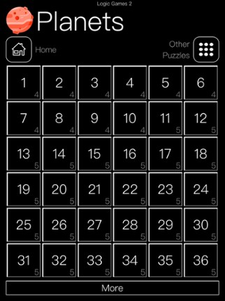 100² Logic Games-More puzzles screenshot