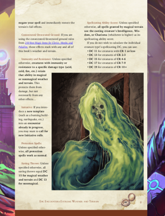 Extreme Encounters: Weather and Terrain for 5th Edition (5e) GMs: Acid Image