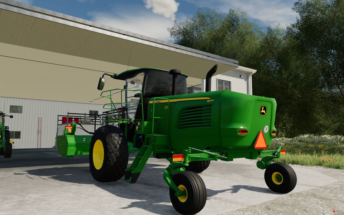 Games like FS22 2020 John Deere W235 and W260 Swather