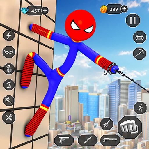 Games like Stick Rope Hero Superhero Game