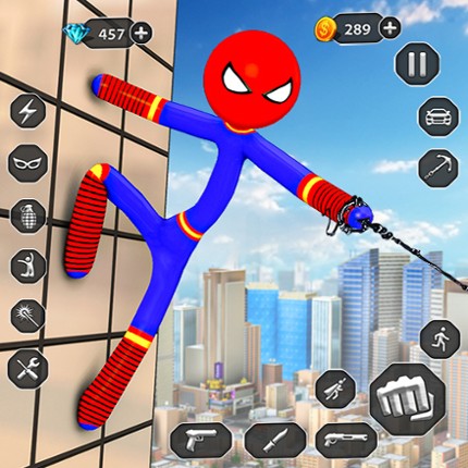 Stick Rope Hero Superhero Game Image