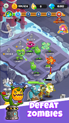 Flower Merge: Zombie Attack Image