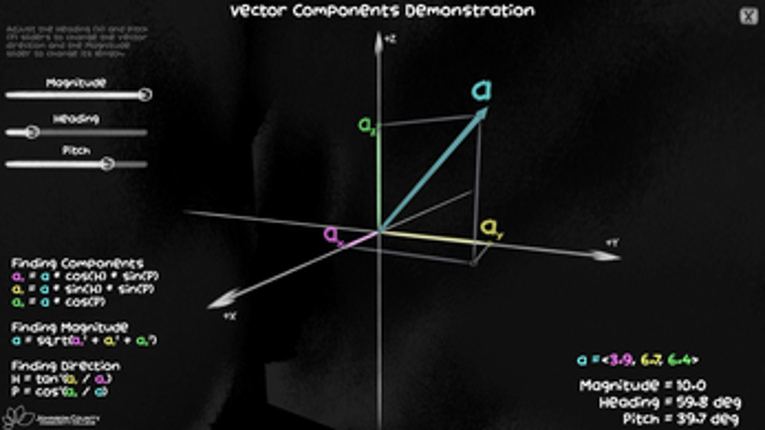 Vector Algebra Demos screenshot