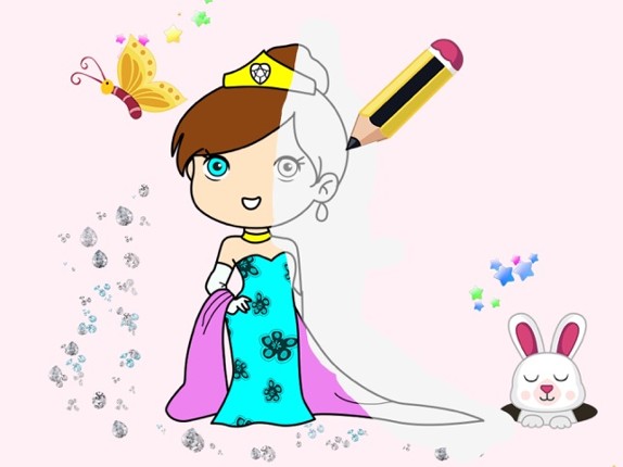 Kids Princess Coloring Books screenshot