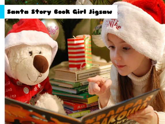 Santa Story Book Girl Jigsaw Game Cover