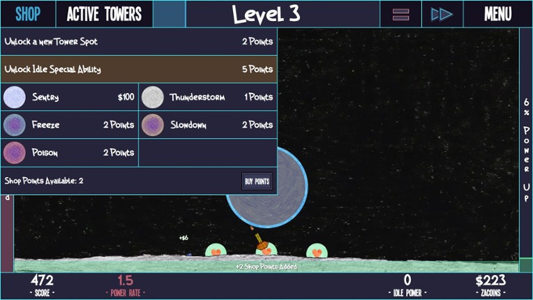ZaciSa: Idle Defense! screenshot