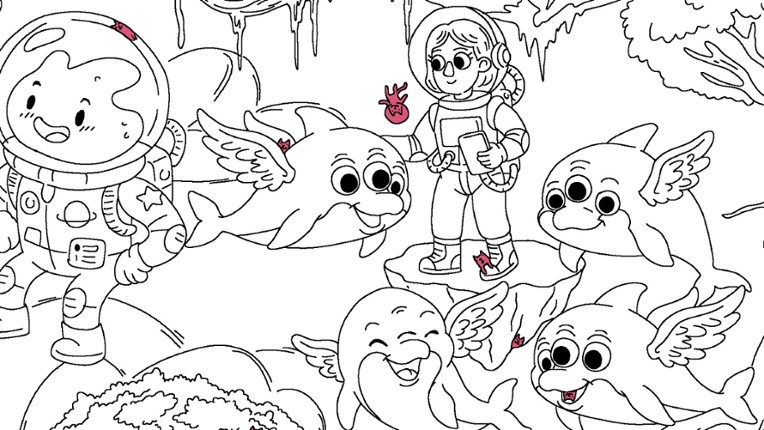 100 Cats Lost In Space Find & Color screenshot