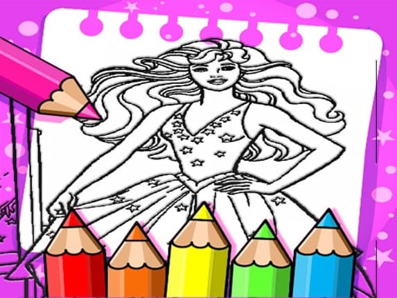 Barbie Coloring Book Game Cover