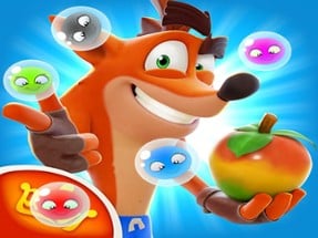 Crash Bandicoot And Frog Super Shooter Bubbles Image