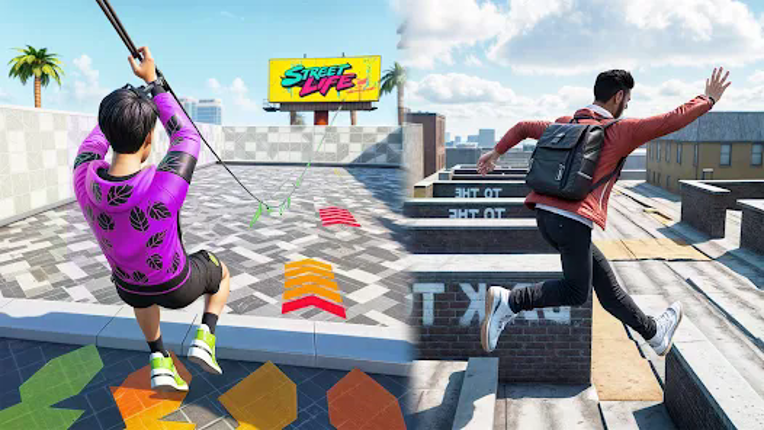 Going Up Parkour Only Rooftop Image