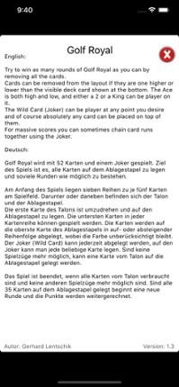 Golf Royal Solitaire screenshot