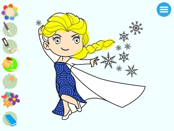 Kids Princess Coloring Books Image
