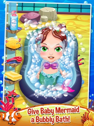 Mommy's Mermaid Newborn Baby Spa Doctor - my new salon care & make-up games! screenshot