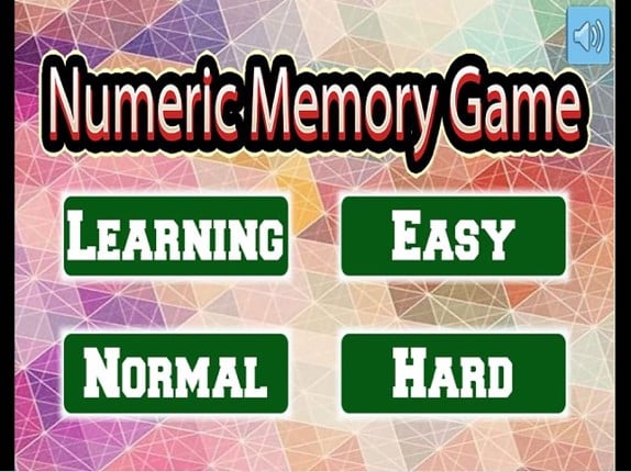 Numeric Memory Game screenshot