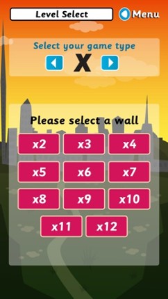 Wipeout Wall (Multiplication &amp; Division) screenshot