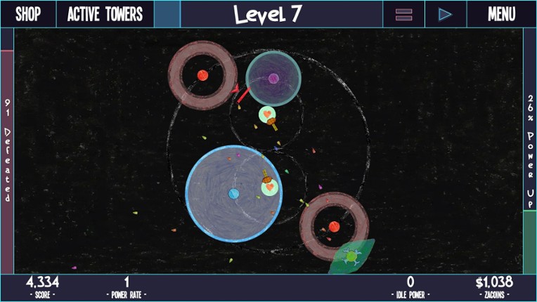 ZaciSa: Idle Defense! screenshot
