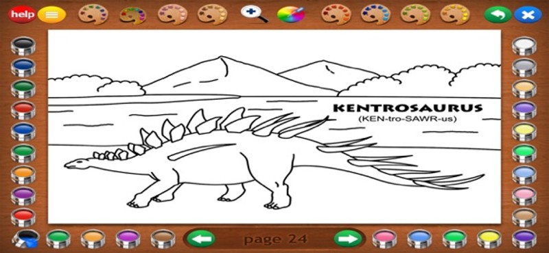 Coloring Book 2: Dinosaurs Image