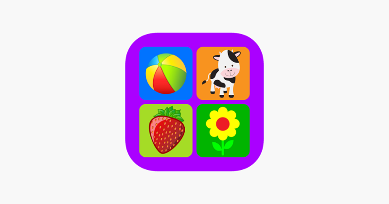 First Words 1 -  English : Preschool Academy educational matching game for Pre-k and kindergarten children Image