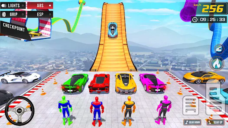 Superhero Car Stunt Mega Ramps screenshot