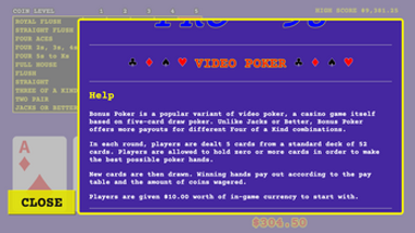 Bonus Poker Pro '98  - Video Poker Image