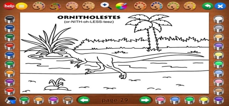 Coloring Book 2: Dinosaurs screenshot