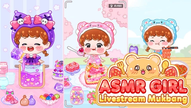ASMR Girl: Livestream Mukbang Image