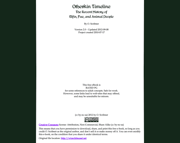 Games like Otherkin Timeline