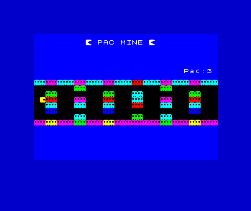 Games like Pacmine (Sinclair ZX Spectrum) by lupoman
