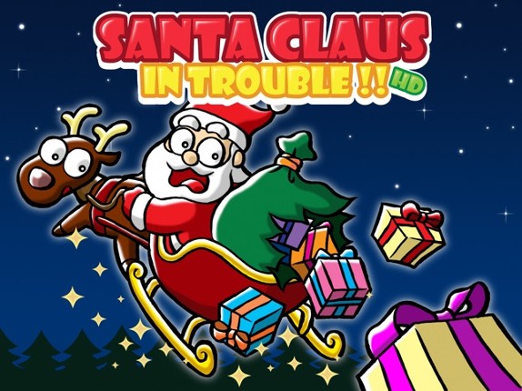 Santa Claus in Trouble ! HD - Reindeer Sled Run For The Christmas Gift Image