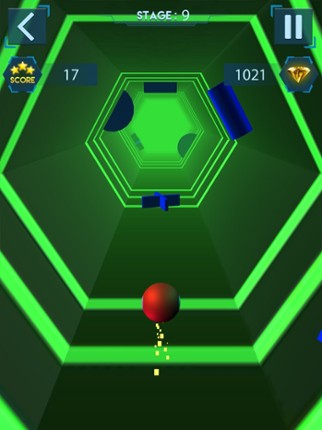 3D Tunnel Color Ball Runner Image