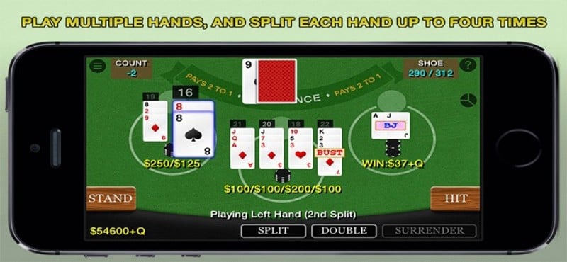 Blackjack 21 Pro Multi-Hand screenshot