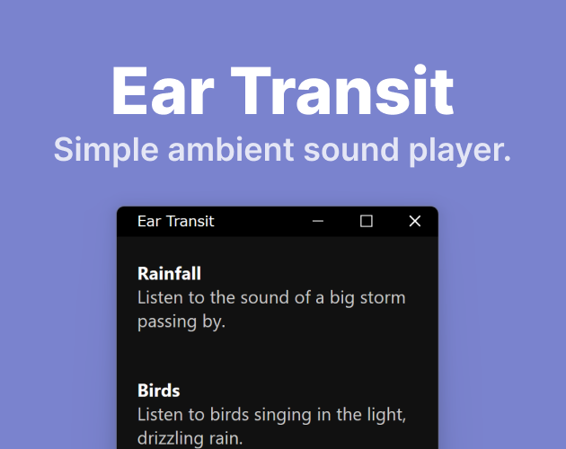 Games like Ear Transit
