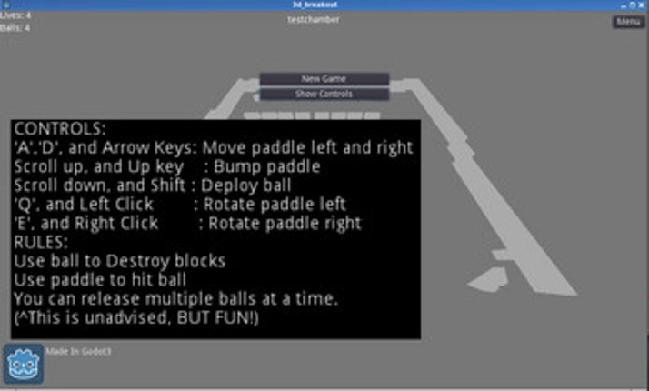 3D_Breakout screenshot